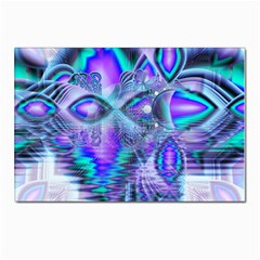 Peacock Crystal Palace Of Dreams, Abstract Postcards 5  X 7  (10 Pack) by DianeClancy