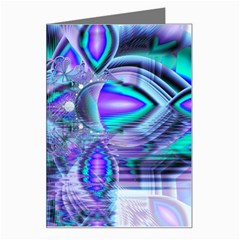 Peacock Crystal Palace Of Dreams, Abstract Greeting Card by DianeClancy