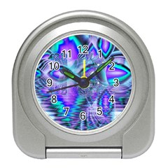 Peacock Crystal Palace Of Dreams, Abstract Desk Alarm Clock by DianeClancy