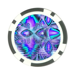 Peacock Crystal Palace Of Dreams, Abstract Poker Chip by DianeClancy