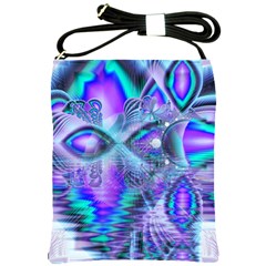 Peacock Crystal Palace Of Dreams, Abstract Shoulder Sling Bag by DianeClancy