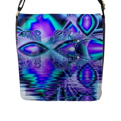 Peacock Crystal Palace Of Dreams, Abstract Flap Closure Messenger Bag (large) by DianeClancy