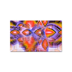 Crystal Star Dance, Abstract Purple Orange Sticker (rectangle) by DianeClancy