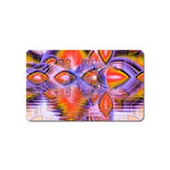 Crystal Star Dance, Abstract Purple Orange Magnet (name Card) by DianeClancy