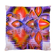 Crystal Star Dance, Abstract Purple Orange Cushion Case (single Sided)  by DianeClancy