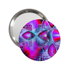 Crystal Northern Lights Palace, Abstract Ice  Handbag Mirror (2.25 )