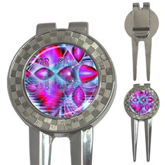 Crystal Northern Lights Palace, Abstract Ice  Golf Pitchfork & Ball Marker