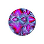 Crystal Northern Lights Palace, Abstract Ice  Drink Coaster (Round) Front