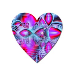 Crystal Northern Lights Palace, Abstract Ice  Magnet (heart) by DianeClancy