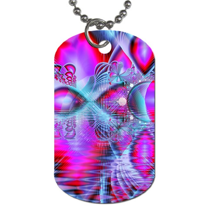 Crystal Northern Lights Palace, Abstract Ice  Dog Tag (One Sided)