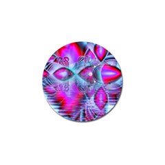 Crystal Northern Lights Palace, Abstract Ice  Golf Ball Marker by DianeClancy