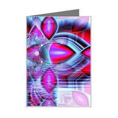 Crystal Northern Lights Palace, Abstract Ice  Mini Greeting Card by DianeClancy