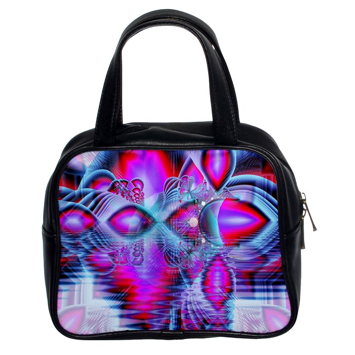 Crystal Northern Lights Palace, Abstract Ice  Classic Handbag (Two Sides)