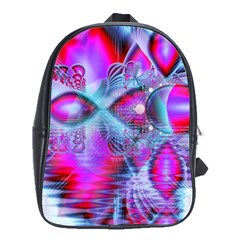 Crystal Northern Lights Palace, Abstract Ice  School Bag (large) by DianeClancy