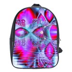 Crystal Northern Lights Palace, Abstract Ice  School Bag (Large) Front