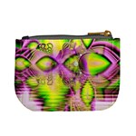 Raspberry Lime Mystical Magical Lake, Abstract  Coin Change Purse Back