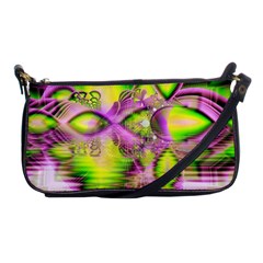 Raspberry Lime Mystical Magical Lake, Abstract  Evening Bag by DianeClancy