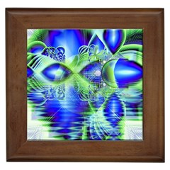 Irish Dream Under Abstract Cobalt Blue Skies Framed Ceramic Tile by DianeClancy