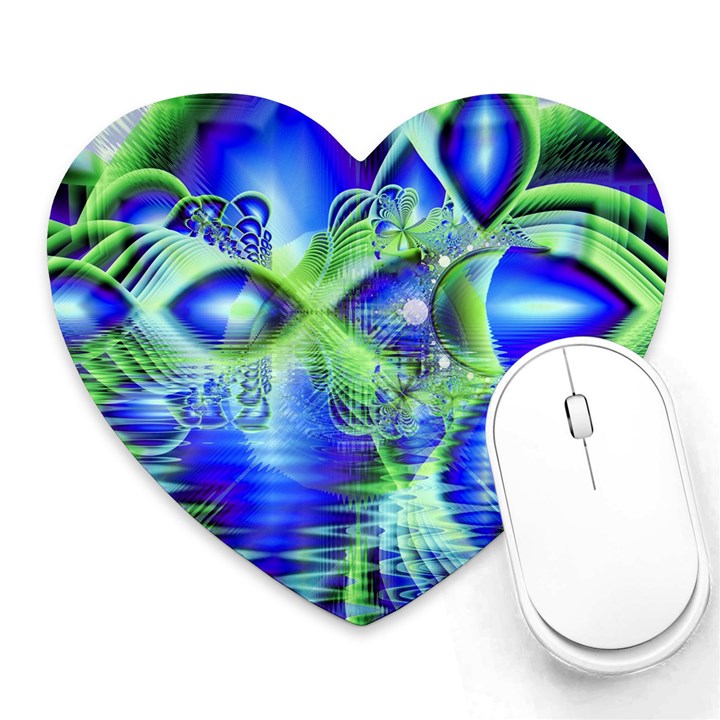 Irish Dream Under Abstract Cobalt Blue Skies Heart Mousepad