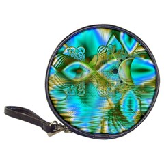 Crystal Gold Peacock, Abstract Mystical Lake CD Wallet