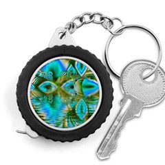 Crystal Gold Peacock, Abstract Mystical Lake Measuring Tape