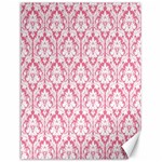 White On Soft Pink Damask Canvas 12  x 16  (Unframed) 11.86 x15.41  Canvas - 1