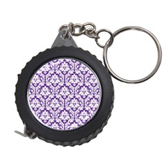 White On Purple Damask Measuring Tape by Zandiepants