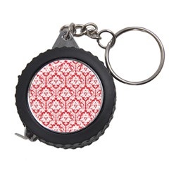 White On Red Damask Measuring Tape by Zandiepants