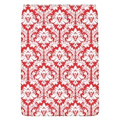 White On Red Damask Removable Flap Cover (large) by Zandiepants