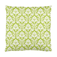 Spring Green Damask Pattern Standard Cushion Case (One Side)