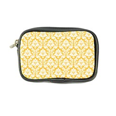 Sunny Yellow Damask Pattern Coin Purse by Zandiepants