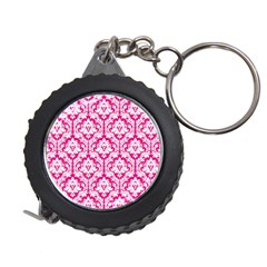 White On Hot Pink Damask Measuring Tape by Zandiepants