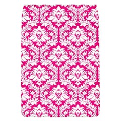 White On Hot Pink Damask Removable Flap Cover (small) by Zandiepants