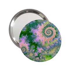 Rose Apple Green Dreams, Abstract Water Garden Handbag Mirror (2 25 ) by DianeClancy