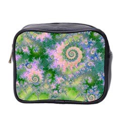 Rose Apple Green Dreams, Abstract Water Garden Mini Travel Toiletry Bag (two Sides) by DianeClancy