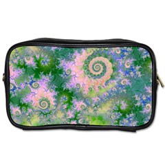 Rose Apple Green Dreams, Abstract Water Garden Travel Toiletry Bag (one Side) by DianeClancy