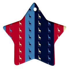 Giraffentapete Star Ornament (two Sides)