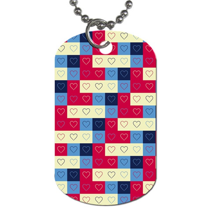 Hearts Dog Tag (One Sided)