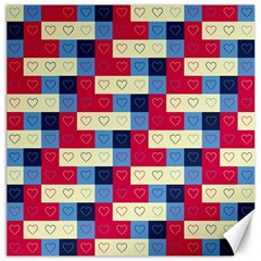 Hearts Canvas 16  X 16  (unframed) by Siebenhuehner