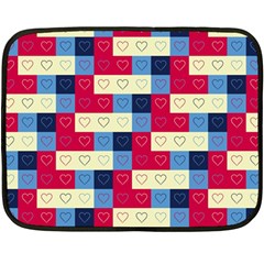 Hearts Mini Fleece Blanket (two Sided) by Siebenhuehner