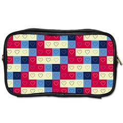 Hearts Travel Toiletry Bag (one Side) by Siebenhuehner