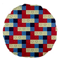 Hearts 18  Premium Round Cushion  by Siebenhuehner