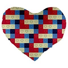 Hearts 19  Premium Heart Shape Cushion by Siebenhuehner