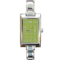 Retro Rectangular Italian Charm Watch by Siebenhuehner