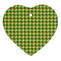 Retro Heart Ornament (two Sides)