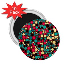 Retro 2 25  Button Magnet (10 Pack) by Siebenhuehner