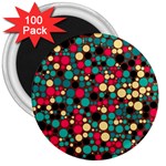 Retro 3  Button Magnet (100 pack) Front