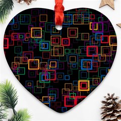 Retro Heart Ornament