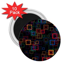 Retro 2 25  Button Magnet (10 Pack) by Siebenhuehner