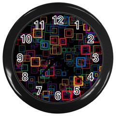 Retro Wall Clock (black) by Siebenhuehner